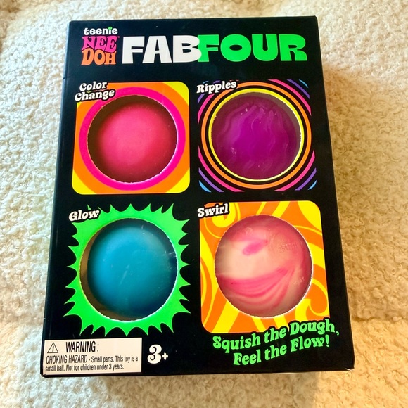 🔥LAST ONE! Needoh Fab Four 4 Teenie Packs- glow, color change, ripple, swirl - Picture 2 of 8